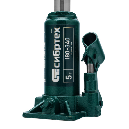 Домкрат гидравлический бутылочный, 5 т, 180-340 мм Сибртех по ценам производителя в Уфе с доставкой по всей России