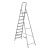 Стремянка, 9 ступеней, алюминиевая, Сибртех по ценам производителя в Уфе с доставкой по всей России