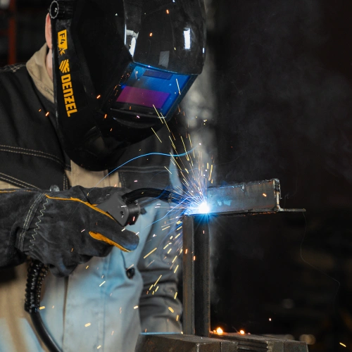 Аппарат инвертор. полуавтомат. cварки IMIG-160 Synergy, 160 А, ПВ 60%, катушка 5 кг Denzel по ценам производителя в Уфе с доставкой по всей России