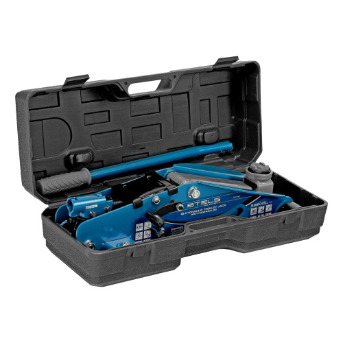 Домкрат гидравлический подкатной с фиксатором, 2.5 т, Safety Pin, 140-385 мм, в кейсе Stels по ценам производителя в Уфе с доставкой по всей России