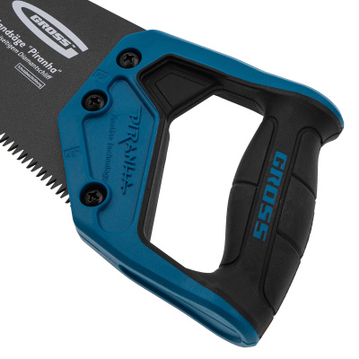 Ножовка по дереву "PIRANHA", 300 мм, 7 TPI, 3D-зуб, тефлоновое покрытие полотна, двухкомпонентная рукоятка Gross по ценам производителя в Уфе с доставкой по всей России