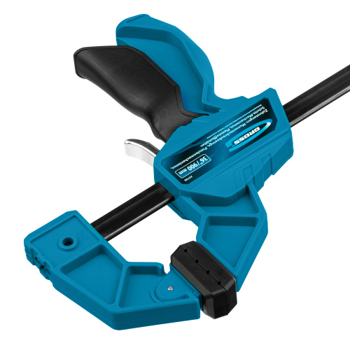 Струбцина реечная, быстрозажимная, пистолетного типа, пошаговый механизм, пластиковый корпус, 900 мм Gross по ценам производителя в Уфе с доставкой по всей России