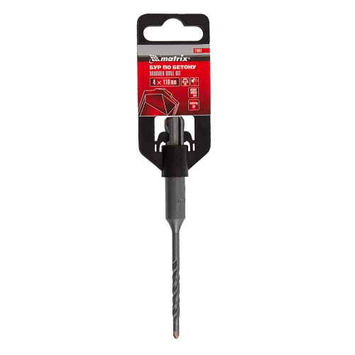 Бур по бетону, 4 x 110 мм, SDS Plus Matrix по ценам производителя в Уфе с доставкой по всей России