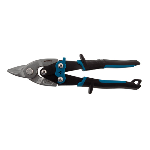 Ножницы по металлу "Piranha", 230 мм, прямой усиленный рез (Bulldog) сталь СrMo, двухкомпонентная рукоятка-ки Gross по ценам производителя в Уфе с доставкой по всей России