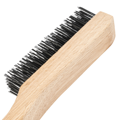 Щетка зачистная шестирядная, закаленная прямая проволока с деревянной ручкой Сибртех по ценам производителя в Уфе с доставкой по всей России