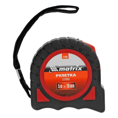 Рулетка Strong,5 м х 19 мм,обрезиненный корпус Matrix по ценам производителя в Уфе с доставкой по всей России