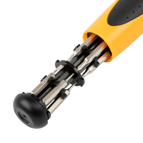 Отвертка реверсивная, механизм SmartPush mini 11 шт, CrMo Denzel по ценам производителя в Уфе с доставкой по всей России