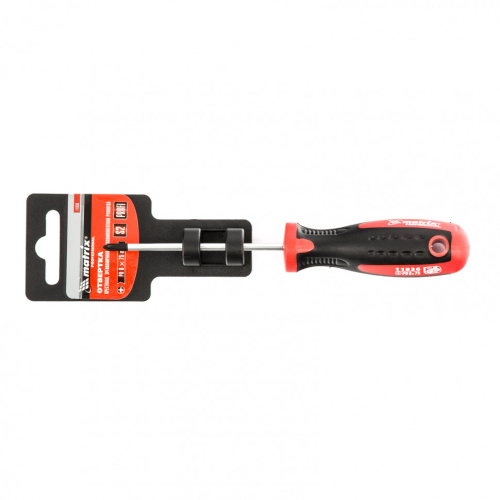 Отвертка Profi, PH0 х 75 мм, S2, двухкомпонентная рукоятка Matrix по ценам производителя в Уфе с доставкой по всей России