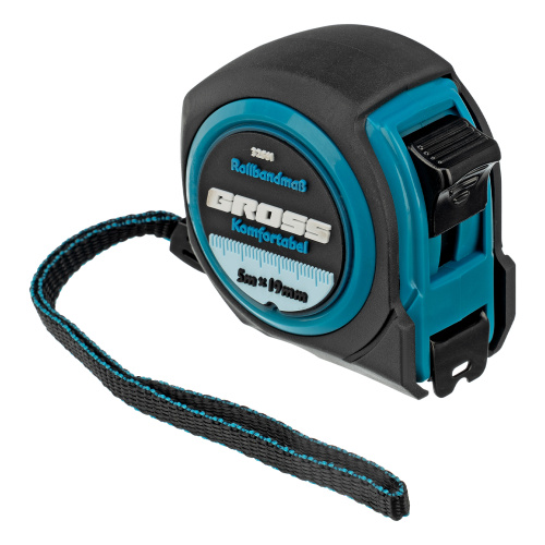 Рулетка Komfortabel 5 м х 19 мм,обрезиненный корпус Gross по ценам производителя в Уфе с доставкой по всей России