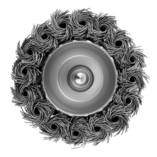 Щетка для дрели, 65 мм, "чашка" со шпилькой, крученая металлическая проволока Matrix по ценам производителя в Уфе с доставкой по всей России