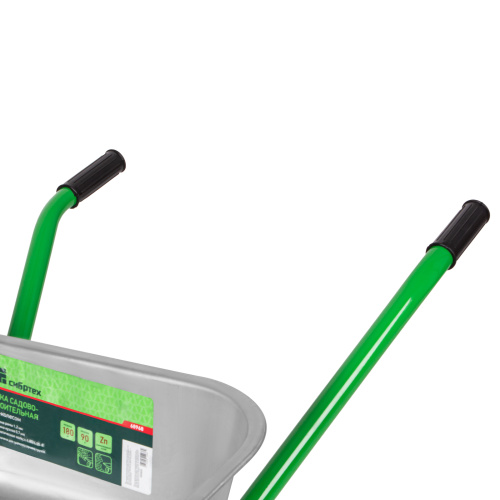 Тачка садово-строительная с PU колесом, грузоподъемность 180 кг, объем 90 л Сибртех по ценам производителя в Уфе с доставкой по всей России