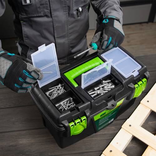 Ящик для инструментов 18 ”, с органайзерами Сибртех по ценам производителя в Уфе с доставкой по всей России