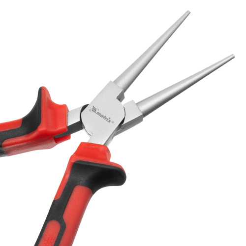 Круглогубцы Nickel, 160 мм, никелированные, двухкомпонентные рукоятки Matrix по ценам производителя в Уфе с доставкой по всей России