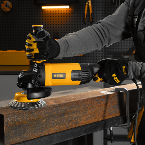 Машина шлифовальная угловая AG180-2000, 2000 Вт, 180 мм, 8500 об/мин Denzel по ценам производителя в Уфе с доставкой по всей России