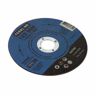 Круг отрезной по металлу FerrLine Expert 125 х 1,6 х 22,2 мм A46TBF купить в Москве с доставкой по всей России | ProtosMarket.ru