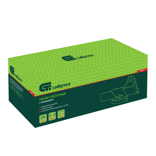 Тиски слесарные, 200 мм, стальные, поворотные Сибртех по ценам производителя в Уфе с доставкой по всей России