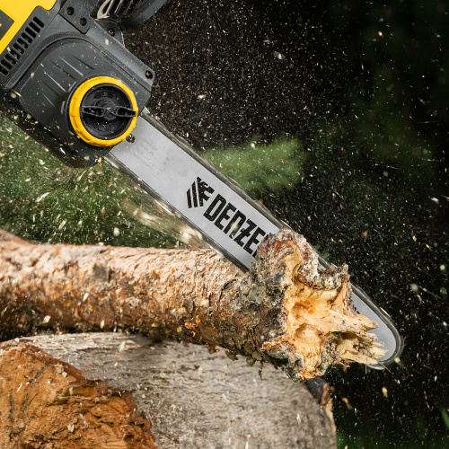 Пила цепная электрическая EDS-2000, 2 кВт,продольная, шина 40 см, шаг 3/8, паз 1.3 мм, 56 звеньев Denzel по ценам производителя в Уфе с доставкой по всей России