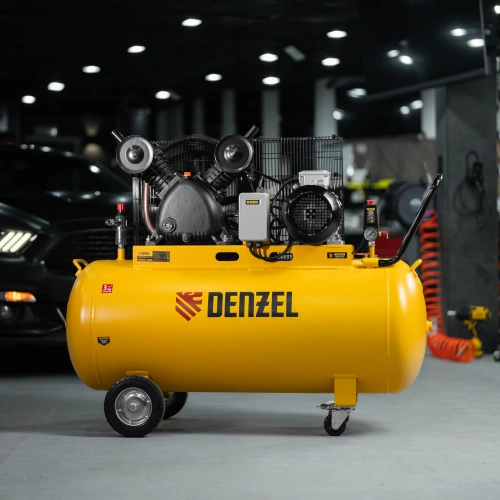 Компрессор воздушный рем. привод BCV 4000-T/200, 4,0 кВт, 200 литров, 690 л/мин Denzel по ценам производителя в Уфе с доставкой по всей России