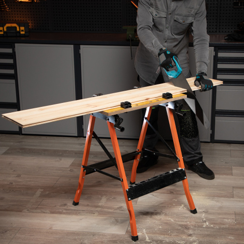 Верстак-тиски, 640 х 520 х 790 мм, портативный Sparta по ценам производителя в Уфе с доставкой по всей России