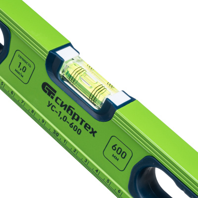 Уровень алюминиевый УС-1, 0-600, фрезерованный, 3 глазка, рукоятки, 600 мм Сибртех по ценам производителя в Уфе с доставкой по всей России