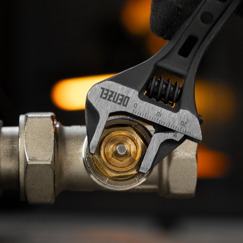 Ключ разводной, 150 мм, CrV, кованый Denzel по ценам производителя в Уфе с доставкой по всей России