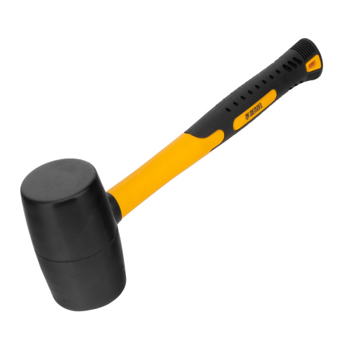 Киянка резиновая, 24 oz, черная резина, фибергласовая рукоятка Denzel по ценам производителя в Уфе с доставкой по всей России