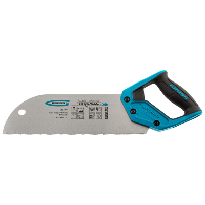 Пила для фанеры с запилом Piranha, 300 мм/12", 11-12 TPI, каленый зуб 3D, двухкомпонентная рукоятка Gross по ценам производителя в Уфе с доставкой по всей России