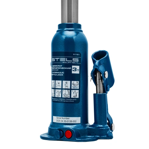 Домкрат гидравлический бутылочный, 3 т, h подъема 188-363 мм Stels по ценам производителя в Уфе с доставкой по всей России
