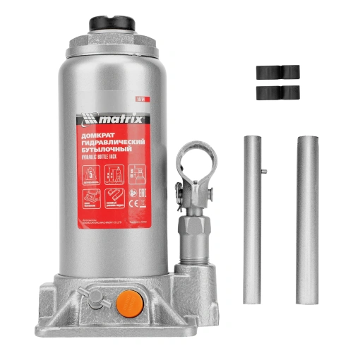 Домкрат гидравлический бутылочный, 5 т, h подъема 197-382 мм Matrix по ценам производителя в Уфе с доставкой по всей России