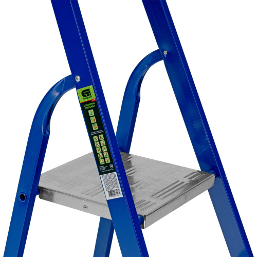 Стремянка, 3 ступени, стальной профиль, алюминиевые ступени Сибртех по ценам производителя в Уфе с доставкой по всей России