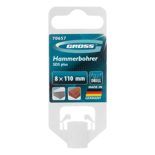 Бур по бетону Pro, 8 x 110 мм, SDS Plus Gross по ценам производителя в Уфе с доставкой по всей России