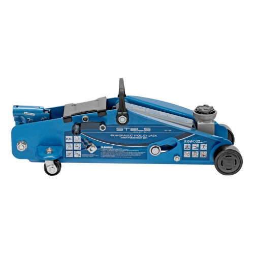 Домкрат гидравлический подкатной 2.5 т, с фиксатором, Safety Pin, 140-385 мм Stels по ценам производителя в Уфе с доставкой по всей России