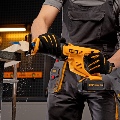 Пила сабельная аккумуляторная CRC-115-0,  18В Li-Ion Denzel по ценам производителя в Уфе с доставкой по всей России