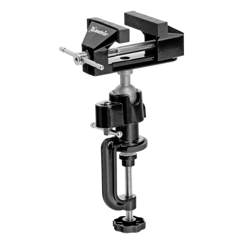 Тиски настольные, многофункциональные, сменная насадка, хомут для дрели, шарнирный механизм, 70 мм Matrix по ценам производителя в Уфе с доставкой по всей России