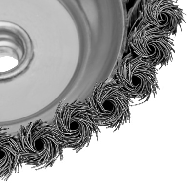 Щетка для УШМ, 150 мм, М14, "чашка", крученая проволока 0.5 мм Matrix по ценам производителя в Уфе с доставкой по всей России