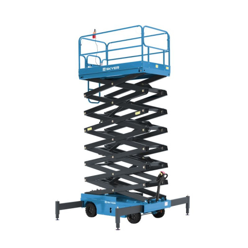 Подъемник самоходный электрический ножничный ведомый SKYER SPF1105 по ценам производителя в Уфе с доставкой по всей России