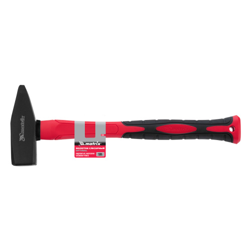 Молоток слесарный optimal, 1500 г, фибергласовая обрезиненная рукоятка, квадратный боек Matrix по ценам производителя в Уфе с доставкой по всей России