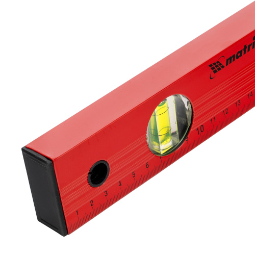 Уровень алюминиевый, 400 мм, 3 глазка, красный, линейка Matrix по ценам производителя в Уфе с доставкой по всей России