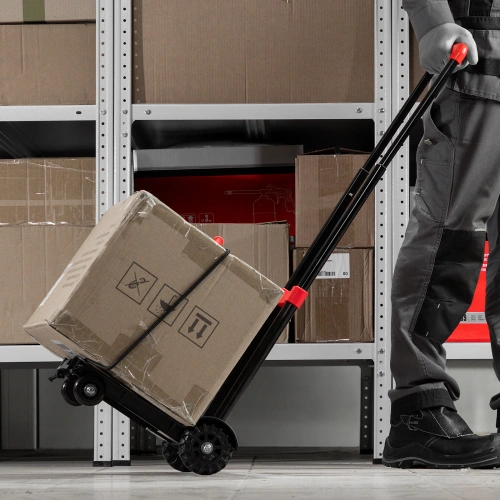 Тележка хозяйственная, складная, 4 колесная, грузоподъемность 40 кг Matrix по ценам производителя в Уфе с доставкой по всей России