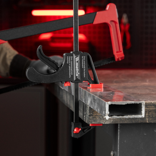 Струбцина универсальная, быстрозажимная, F-образная, 450 х 565 х 45 мм, пластиковый корпус Matrix по ценам производителя в Уфе с доставкой по всей России