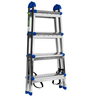 Стремянка двухсторонняя 4 ступени, сталь профиль, стальные ступени, Сибртех по ценам производителя в Уфе с доставкой по всей России