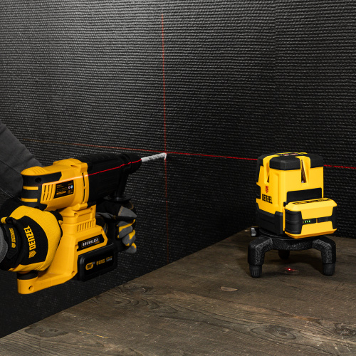 Лазерный уровень LX 05 Red, 20 м, 635 нм, аккумулятор Li 5200 mAh, резьба 5/8" Denzel по ценам производителя в Уфе с доставкой по всей России