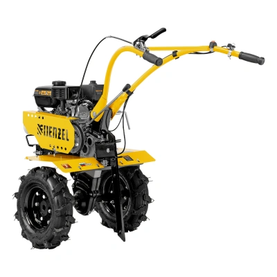 Мотоблок DPT-170, 7 л.с., ремен.сцеп, шир 85 см, глуб 35 см,фрез 3х3,ШОМ,скор 2В/1Н,кол 8" Denzel по ценам производителя в Уфе с доставкой по всей России