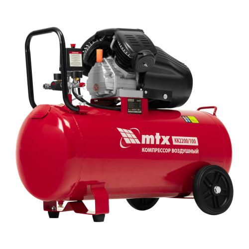 Компрессор воздушный КК-2200/100, 2,2 кВт, 350 л/мин, 100 л, прямой привод, масляный MTX по ценам производителя в Уфе с доставкой по всей России