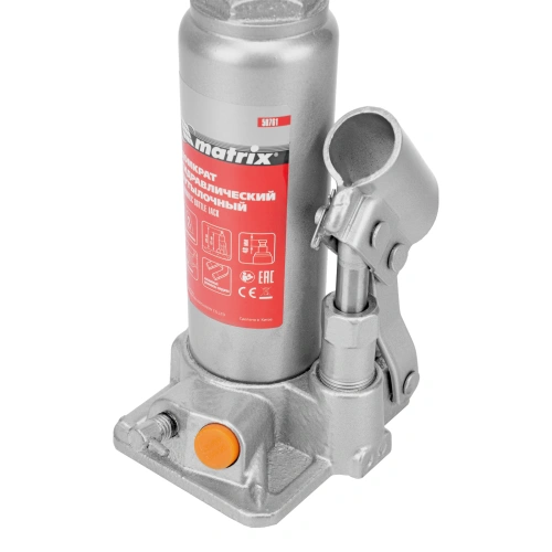 Домкрат гидравлический бутылочный, 2 т, h подъема 181-345 мм Matrix по ценам производителя в Уфе с доставкой по всей России