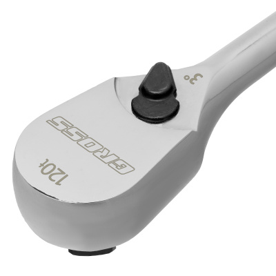 Ключ-трещотка 1/2", CrV, 120 зубьев, цельнометаллический, хром Gross по ценам производителя в Уфе с доставкой по всей России