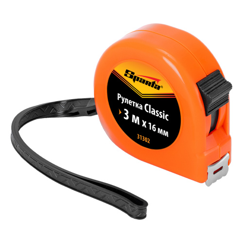 Рулетка Classic,3 м х 16 мм,пластиковый корпус Sparta по ценам производителя в Уфе с доставкой по всей России