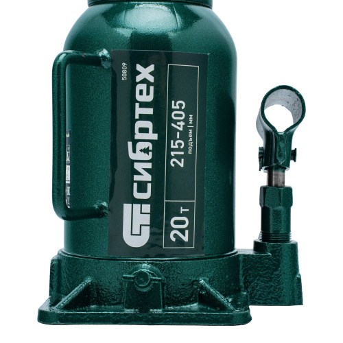 Домкрат гидравлический бутылочный, 20 т, 215-405 мм Сибртех по ценам производителя в Уфе с доставкой по всей России