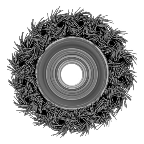 Щетка для УШМ, 65 мм, М14, "чашка", крученая проволока 0.5 мм Matrix по ценам производителя в Уфе с доставкой по всей России