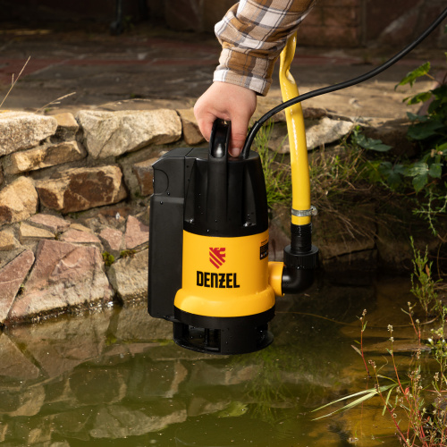 Дренажный насос DP800A, 800 Вт, подъем 5 м, 13000 л/ч Denzel по ценам производителя в Уфе с доставкой по всей России